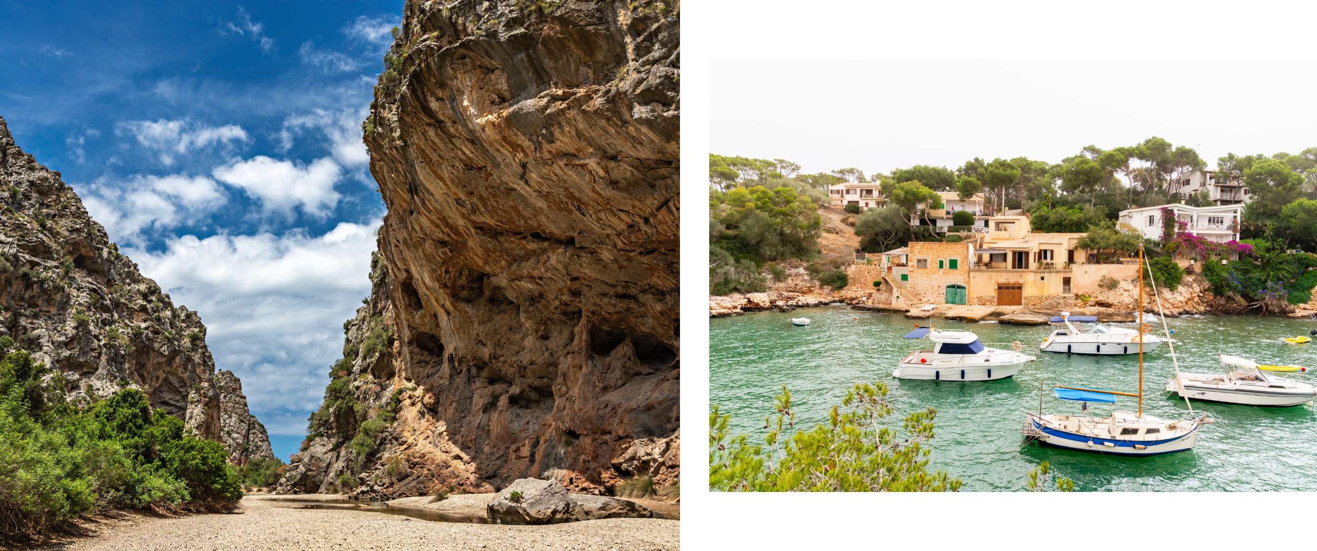 Wandelaar in outdoor kleding in een bergachtig landschap