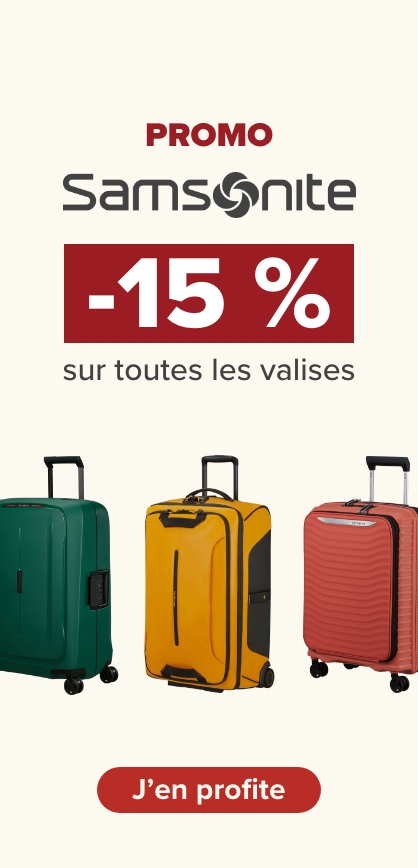 Samsonite : -15 % sur les valises