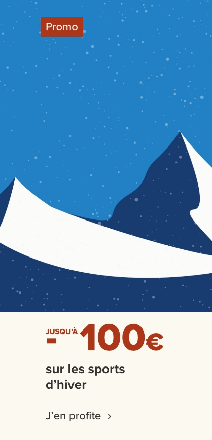 Jusqu'à -100€ sur les sports d'hiver