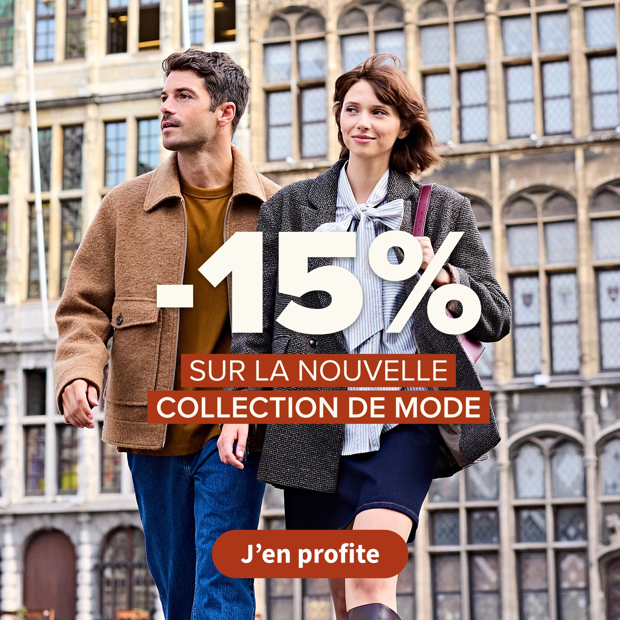-15 % sur la nouvelle collection de mode